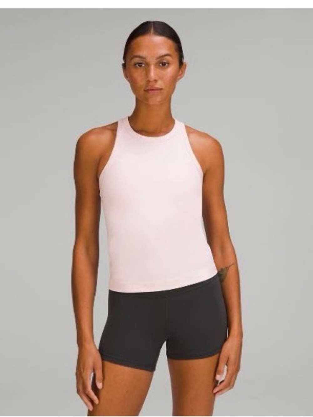 lululemon athletica Align Waist Length Racerback Strawberry Milkshake Size 8